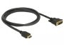 DeLOCK 85653 video cable adapter 1.5 m HDMI Type A (Standard) DVI Black