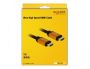 DeLOCK 85729 HDMI cable 2 m HDMI Type A (Standard) Black, Gold