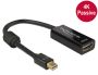 DELOCK ADAPTER DISPLAYPORT MINI (M) V1.2 -> HDMI (F) 4K PASYWNY NA KABLU 62613