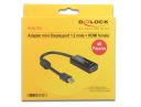 DELOCK ADAPTER DISPLAYPORT MINI (M) V1.2 -> HDMI (F) 4K PASYWNY NA KABLU 62613