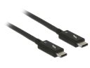 DELOCK KABEL THUNDERBOLT 3 M/M 2M CZARNY 84847