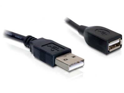 DeLOCK Kabel USB 2.0 Verlaengerung, A/A 15cm S/B USB cable 0.15 m Black