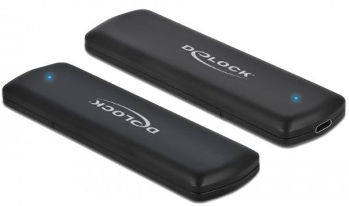 DELOCK OBUDOWA SSD ZEWNĘTRZNA M.2 NVME PCIE USB TYPE-C 3.2 GEN.2 BEZNARZĘDZIOWA