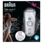 Depilator z pęsetami do ciała Braun Silk-epil 7561WD (kolor biały)