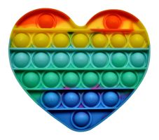 Desktop Silicone Brain-training Toys - Heart Colorful