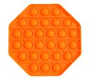 Desktop Silicone Brain-training Toys - Octagon Orange