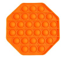 Desktop Silicone Brain-training Toys - Octagon Orange