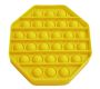 Desktop Silicone Brain-training Toys - Octagon Yellow