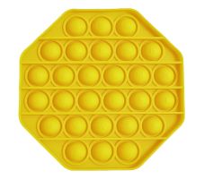 Desktop Silicone Brain-training Toys - Octagon Yellow