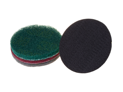 Dirt removal pads + drill disc