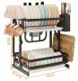 Dish dryer / Dish rack with drainer - two-level