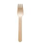 DISPOSABLE WOODEN CUTLERY FORK 10 pcs.