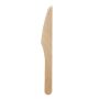 DISPOSABLE WOODEN CUTLERY KNIFE x10.