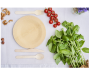 Disposable wooden plates 50 pieces - round