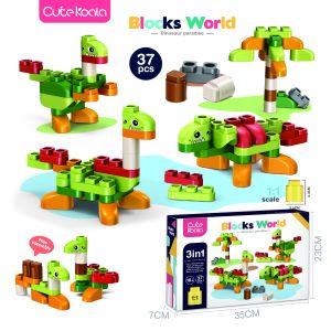 DIY Dinozaur - zestaw klocków w stylu DUPLO