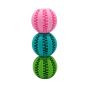Dog chew toy with holes for treats - blue