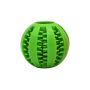Dog chew toy with holes for treats - green