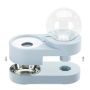 Double bowl with dispenser for cat dog for water - blue