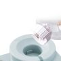 Double bowl with dispenser for cat dog for water - blue