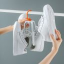 Double hanger for drying shoes - white