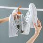Double hanger for drying shoes - white