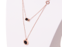 Double necklace Celebrity Xuping - rose gold