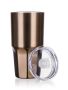 Double wall thermal mug BRAVO 500ml gold