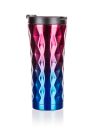 Double wall thermal mug GINSTER 450ml red-blue