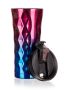 Double wall thermal mug GINSTER 450ml red-blue
