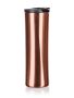 Double wall thermal mug MOOS 500 ml, brown