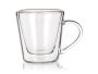 Double-walled cup with a saucer DOBLO 50 ml, conical