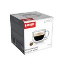 Double-walled mug with a saucer DOBLO 80 ml