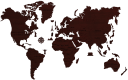 Drewniana Mapa Świata na ścianę 3D, rozm. XXL – kolor ciemny dąb