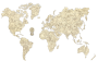 Drewniana Mapa Świata Zwierząt 3D, rozm. XXL