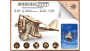 Drewniane Puzzle 3D – Dwupłatowy samolot Biplane