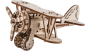 Drewniane Puzzle 3D – Dwupłatowy samolot Biplane