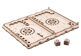 Drewniane Puzzle 3D – Gra Backgammon Short z Drewna