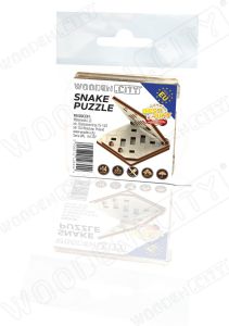 Drewniane Puzzle 3D – Gra Snake z Drewna