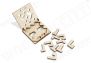 Drewniane Puzzle 3D – Gra Snake z Drewna