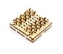 Drewniane Puzzle 3D – Gra Warcaby z Drewna