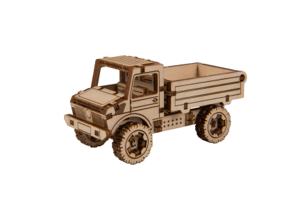 Drewniane Puzzle 3D - Model Ciężarówka (Mercedes Unimog)