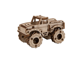 Drewniane Puzzle 3D - Model Monster Truck 4 (Ford Pickup F-150 RANGER)
