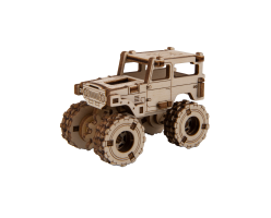 Drewniane Puzzle 3D - Model Monster Truck 5 (Toyota FJ40)