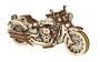 Drewniane Puzzle 3D – Motocykl Crusier V-Twin