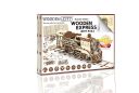Drewniane Puzzle 3D – Pociąg Woden Express z szynami