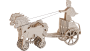 Drewniane Puzzle 3D – Rzymski Rydwan