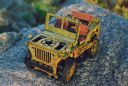 Drewniane Puzzle 3D – Samochód Terenowy 4x4