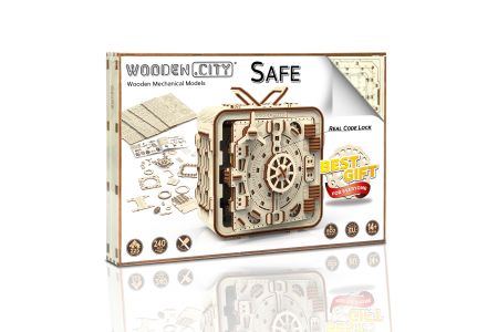 Drewniane Puzzle 3D – Sejf