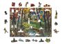 Drewniane Puzzle z figurkami – Domek w lesie rozm. L, 400 elementów