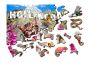 Drewniane Puzzle z figurkami – Kotki w Hollywood rozm. M, 150 elementów